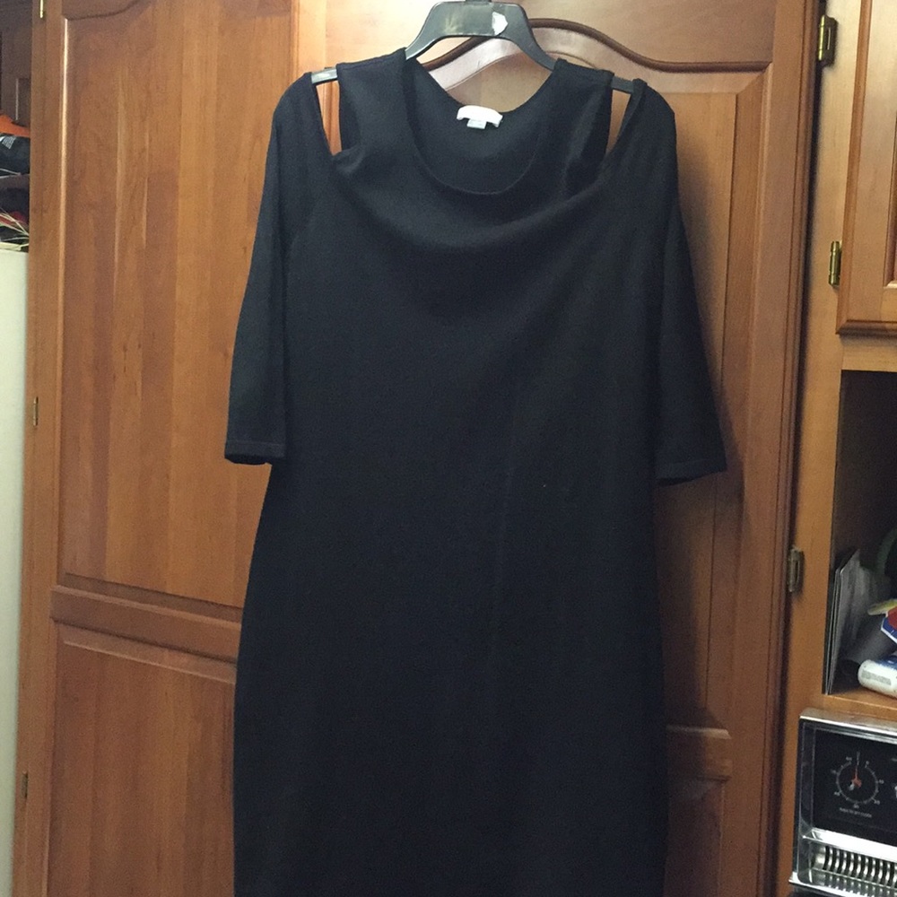 Calvin Klein cold should black dress